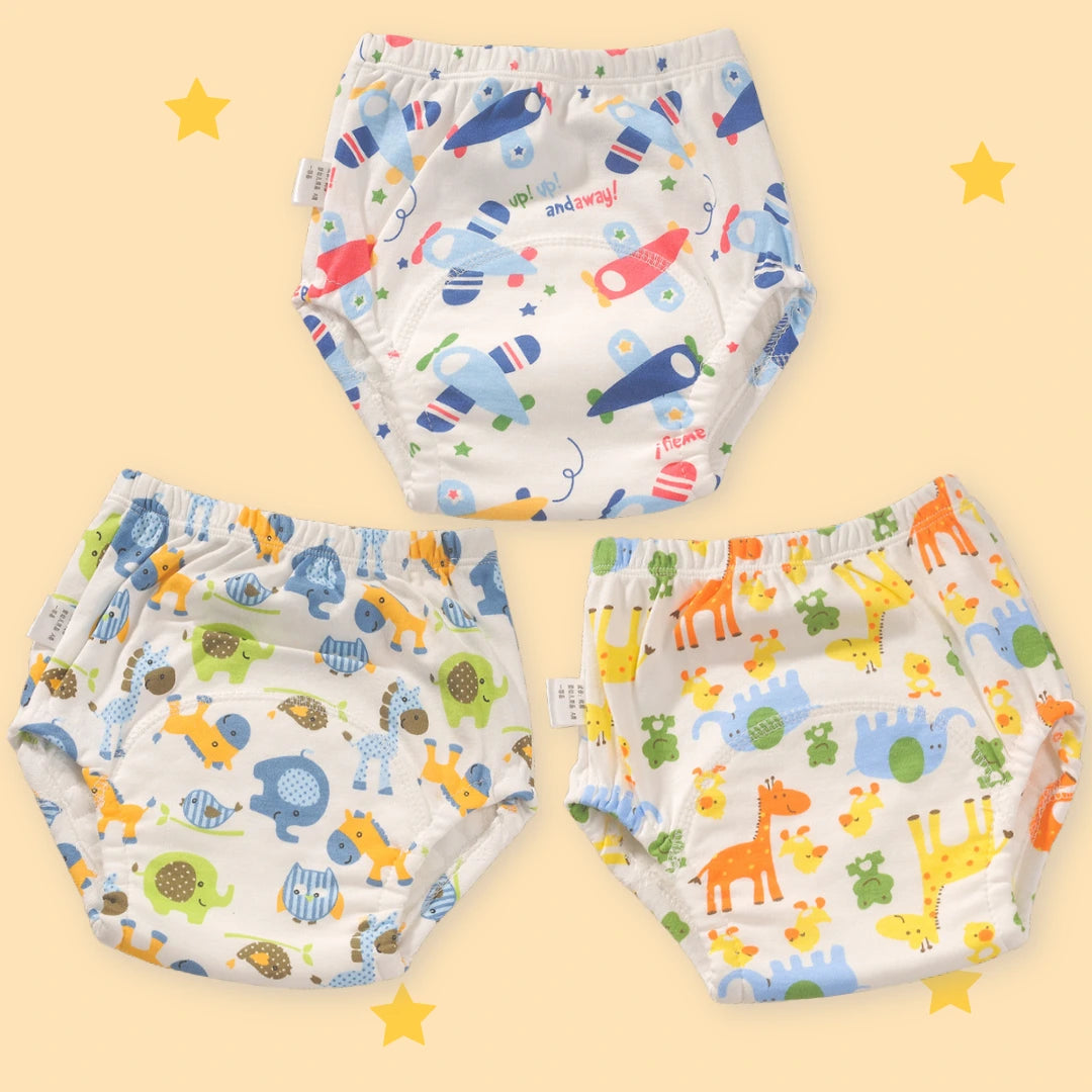 photo d'un lot de 3 culottes d'aprentissage