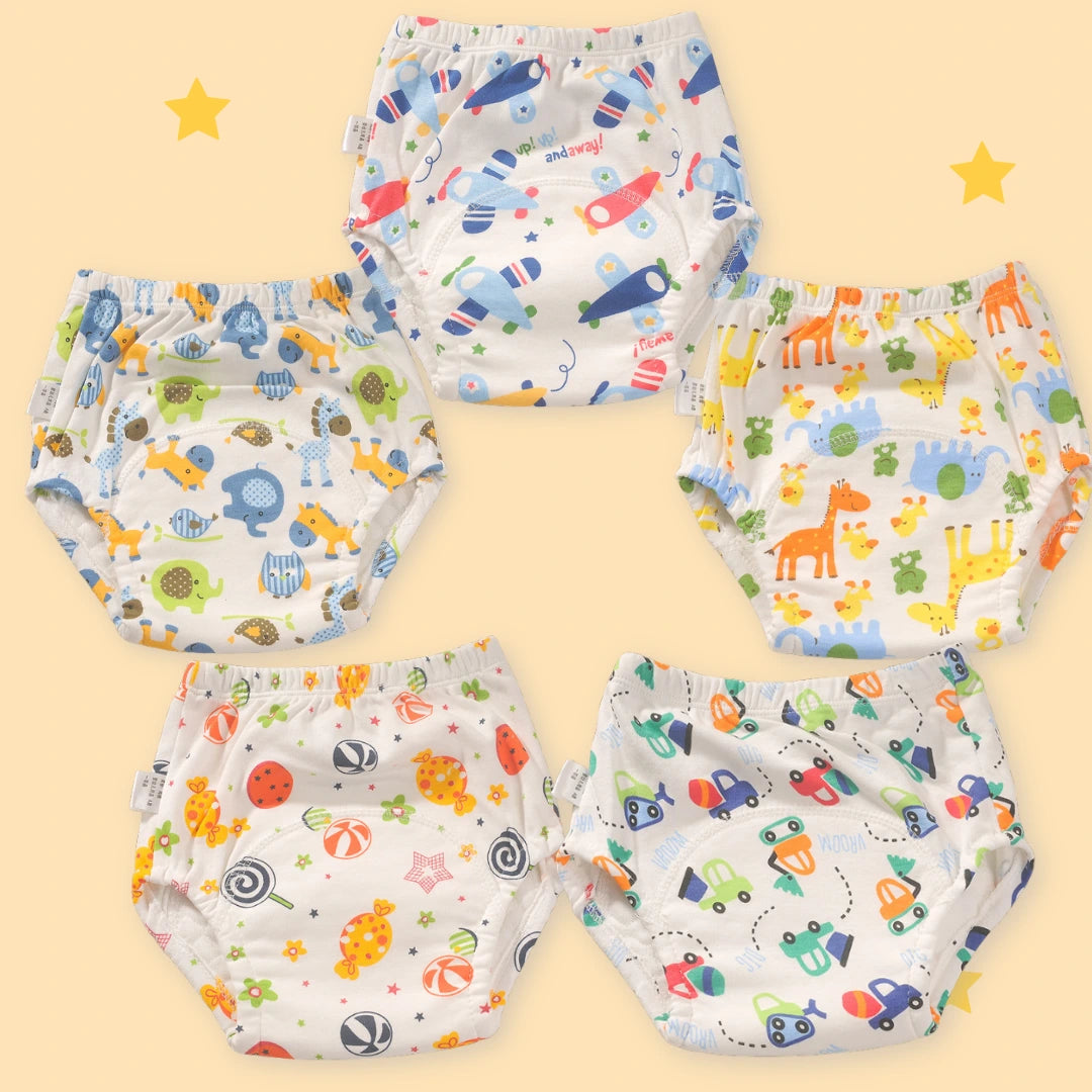 photo d'un lot de 5 culottes d'aprentissage