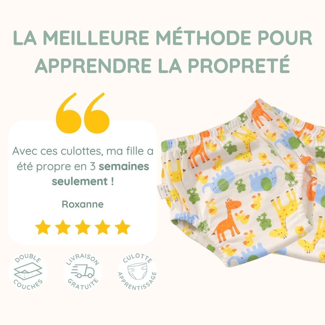 Culottes d'apprentissage pour la propreté