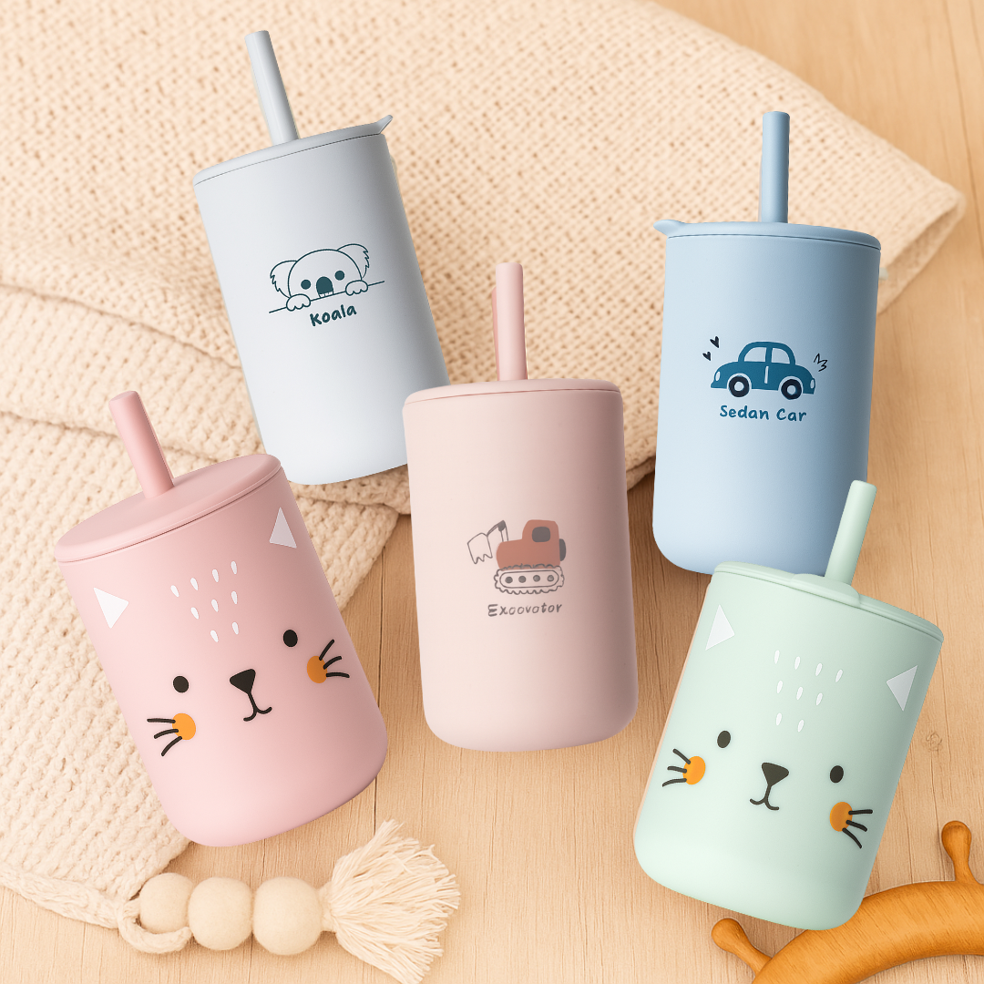 Lot de 3 Tasses d'apprentissage en silicone