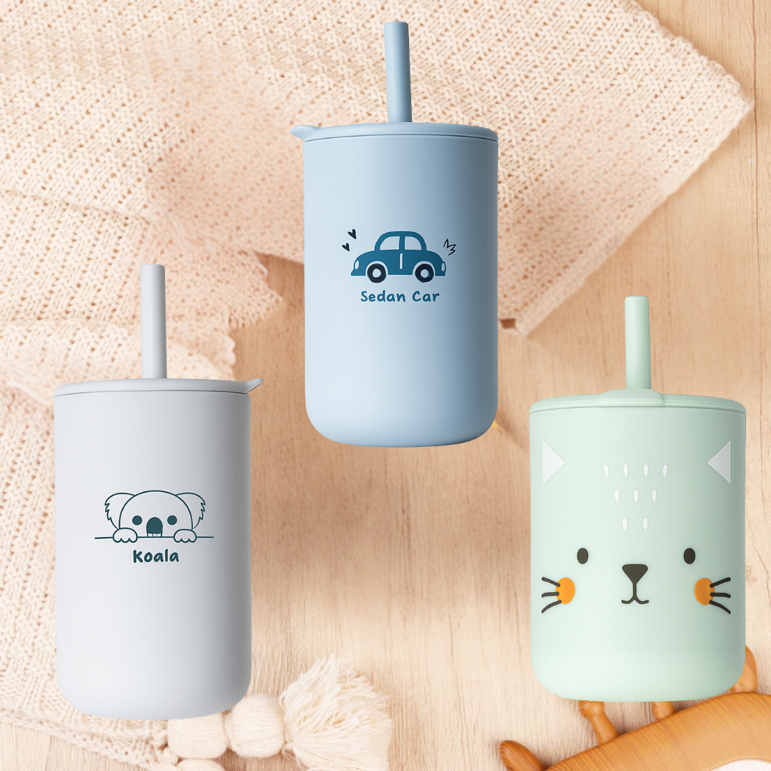 Lot de 3 Tasses d'apprentissage en silicone