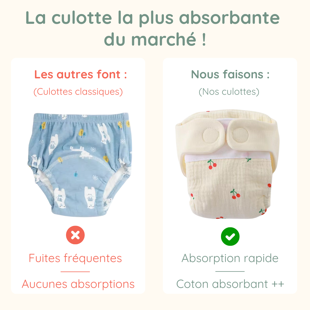 Culotte d'apprentissage absorbante +