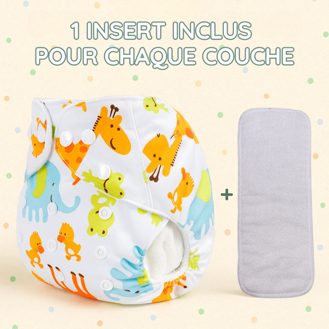 Lot de 7 Couches lavables tout-en-un (TE1)