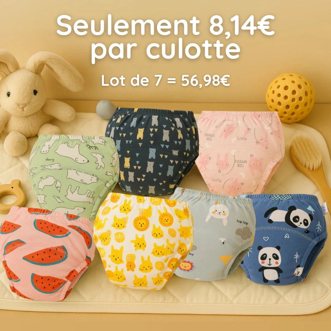 Lot de 7 culottes d'apprentissage